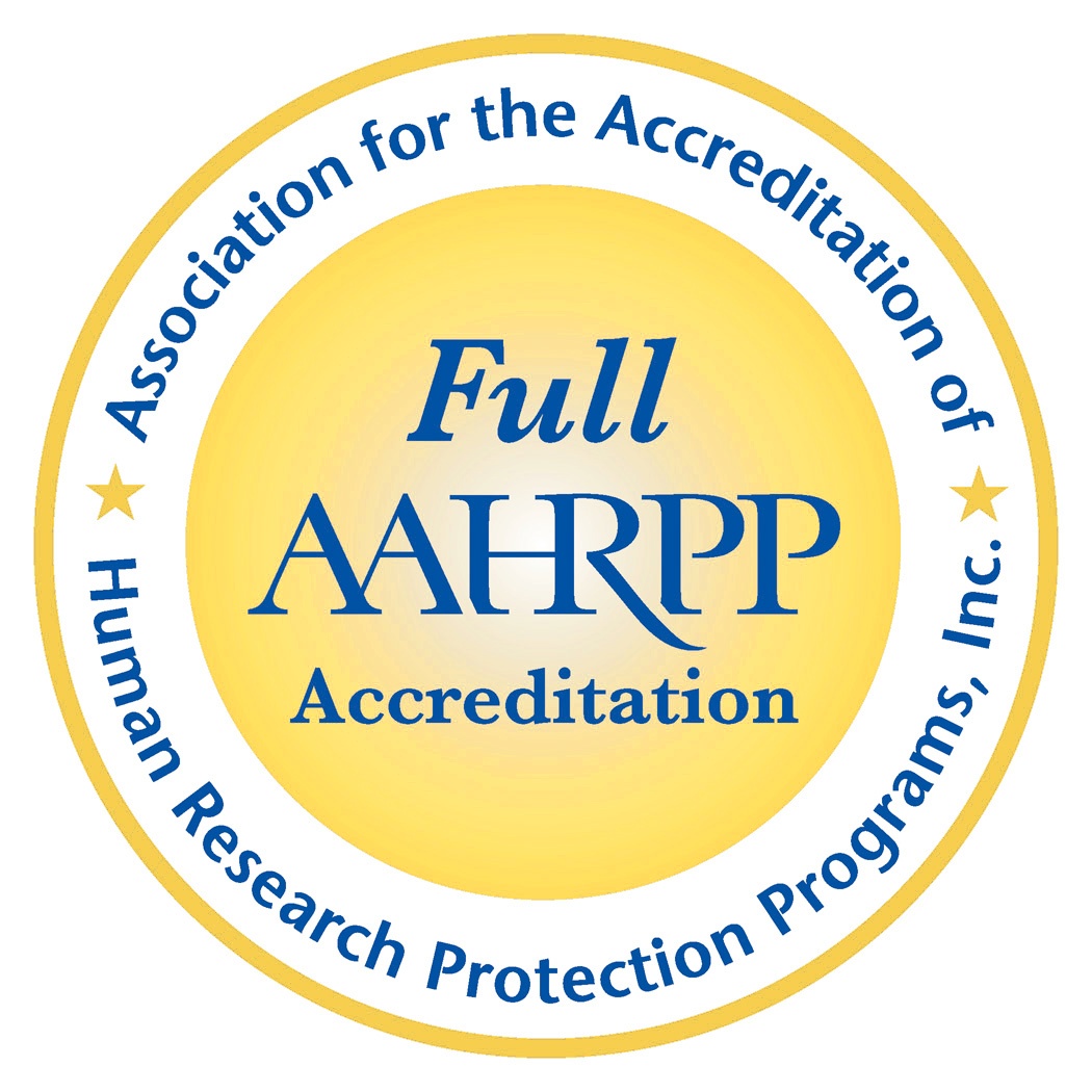 Full AAHRPP Accreditation seal